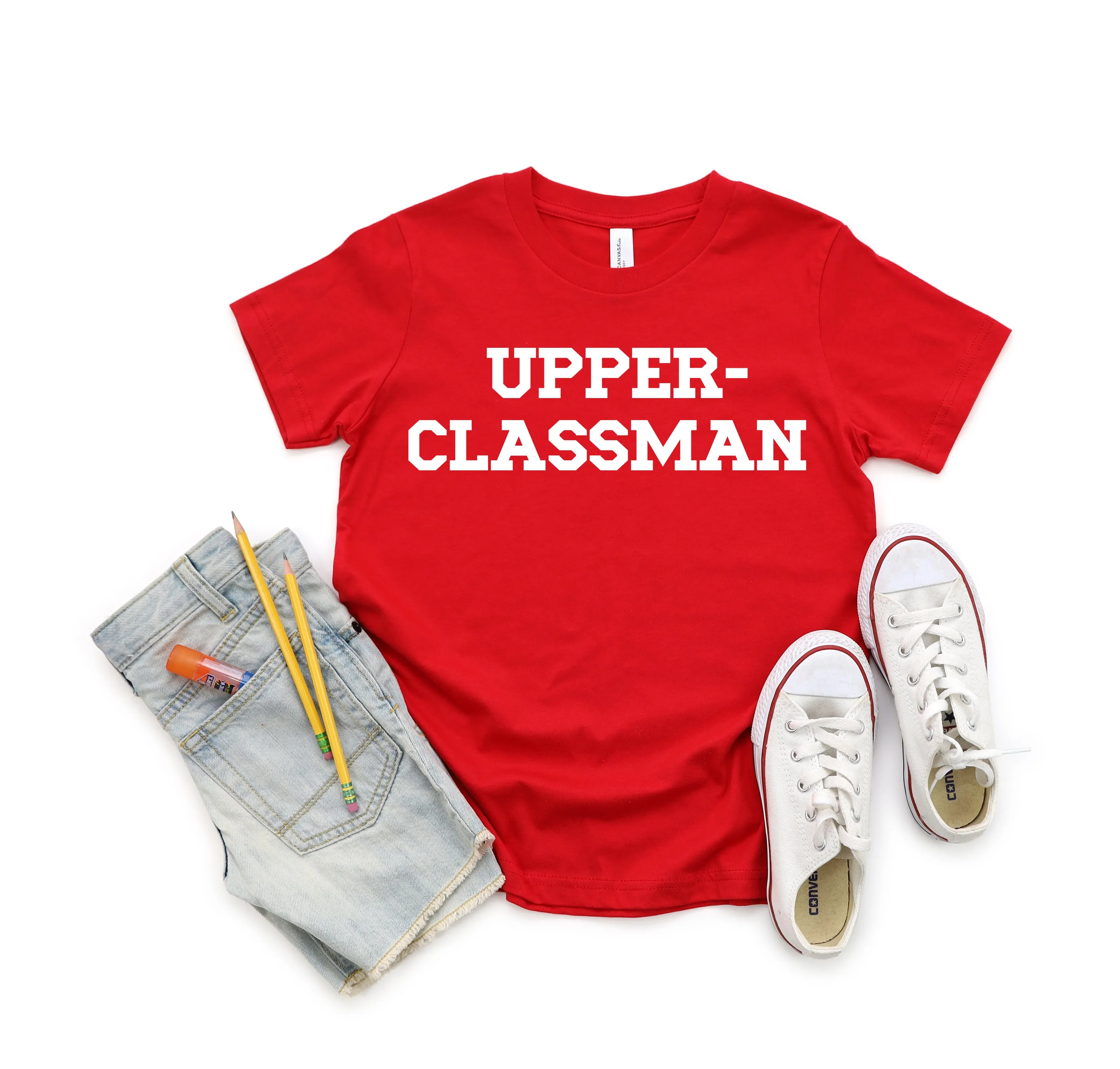 Back to School- "UPPER-CLASSMAN" Kids Multiple Color T-shirt