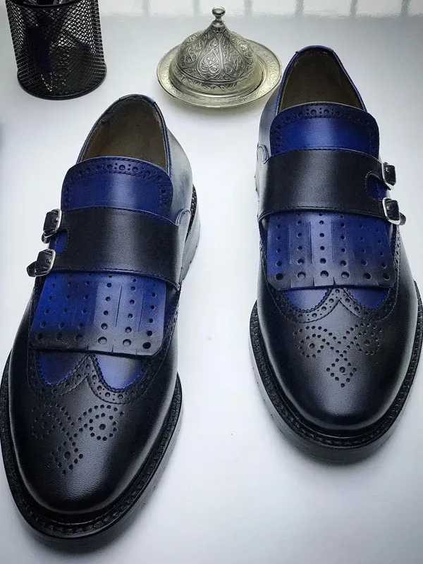 Buy Blue Monk Strap by Gentwith.com with Free Shipping