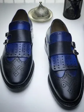 Buy Blue Monk Strap by Gentwith.com with Free Shipping