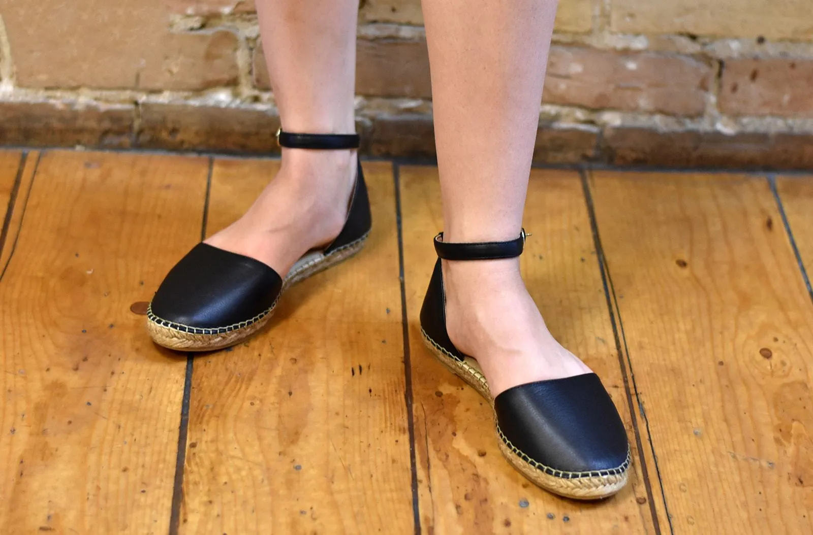 Classic Strip Black Espadrilles