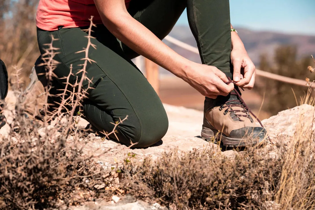 Forclaz Trek 100 Women's Leather Mountain Trekking Boots - High