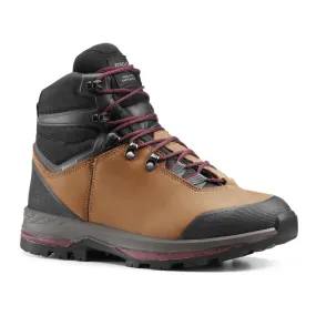 Forclaz Trek 100 Women's Leather Mountain Trekking Boots - High