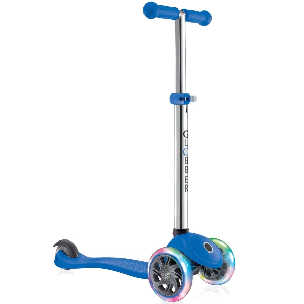 Globber Primo Lights - 3 Wheeled Adjustable Push Scooter