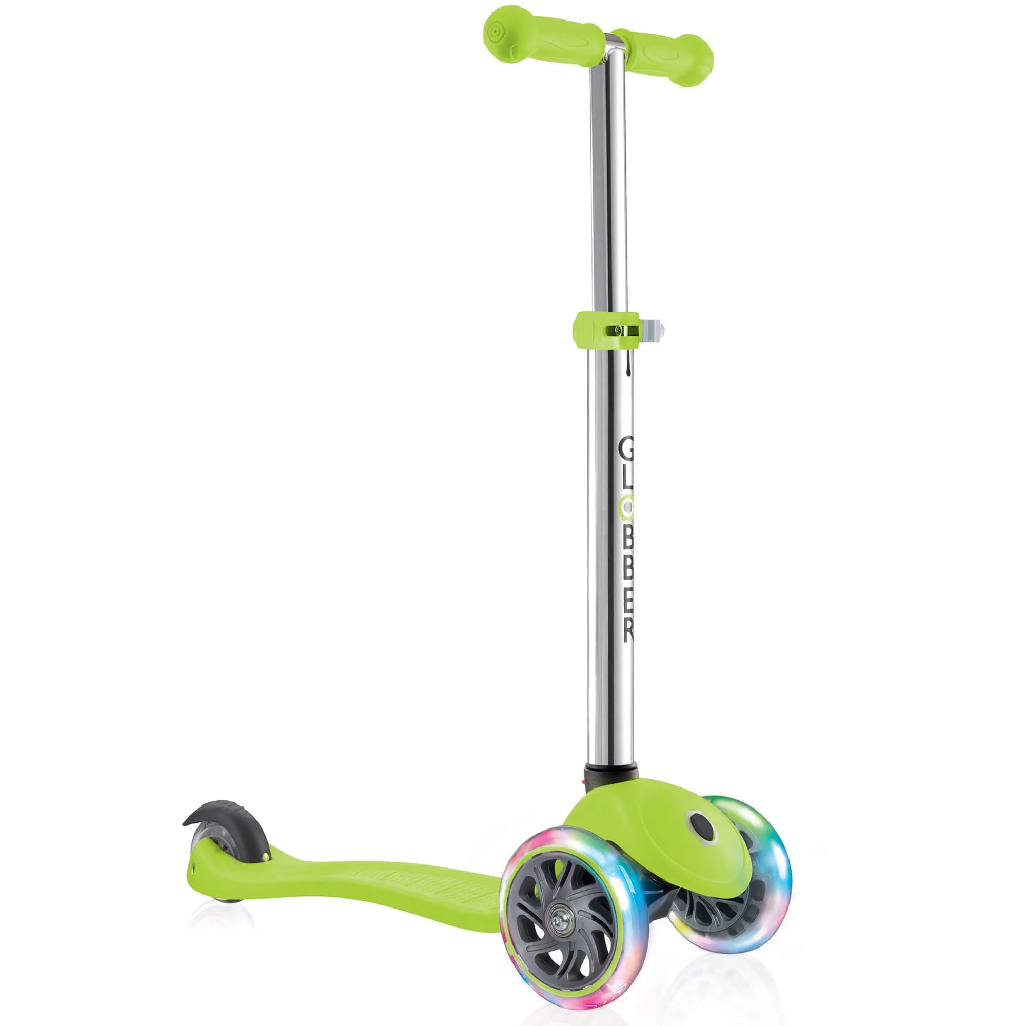 Globber Primo Lights - 3 Wheeled Adjustable Push Scooter