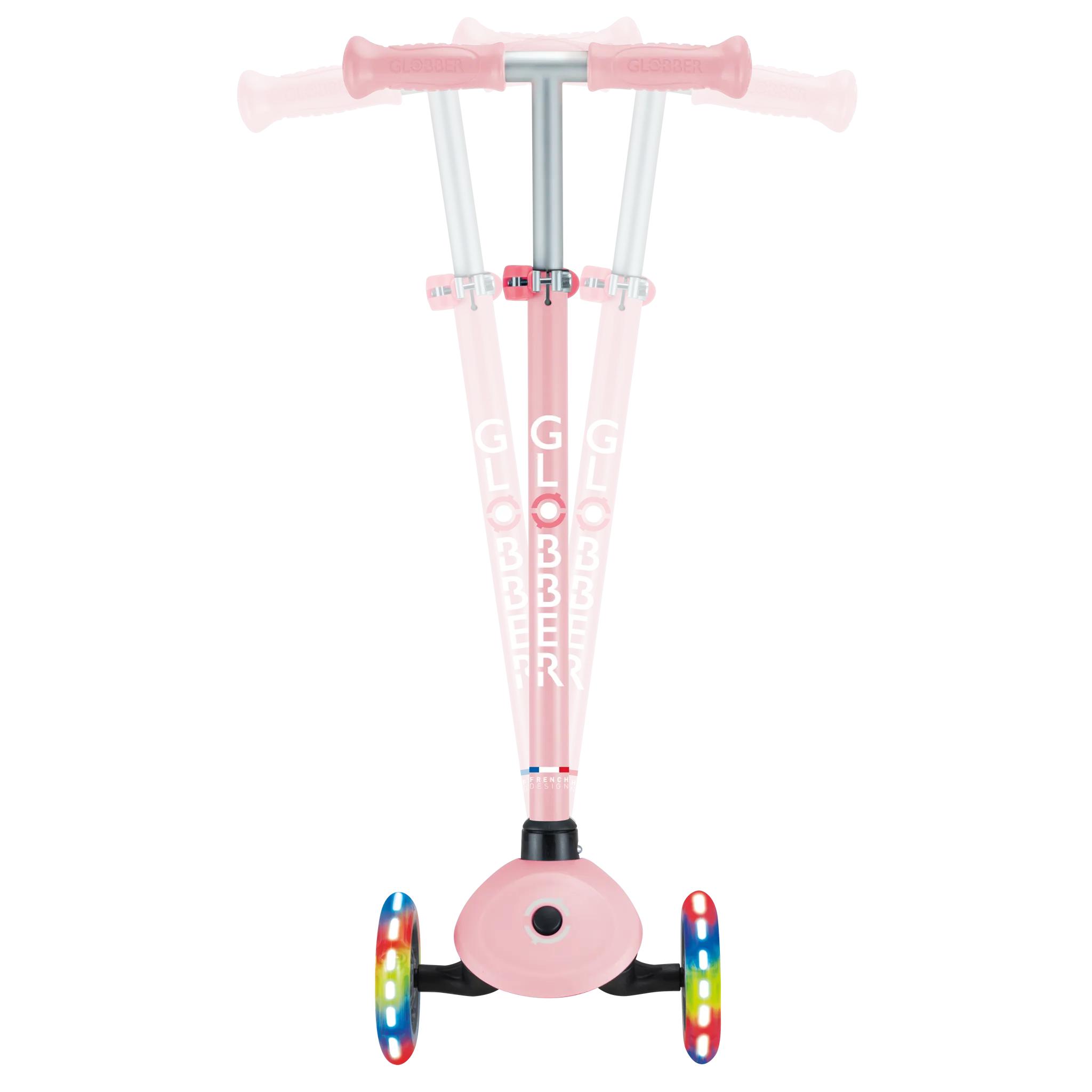 Globber Primo Lights - 3 Wheeled Adjustable Push Scooter