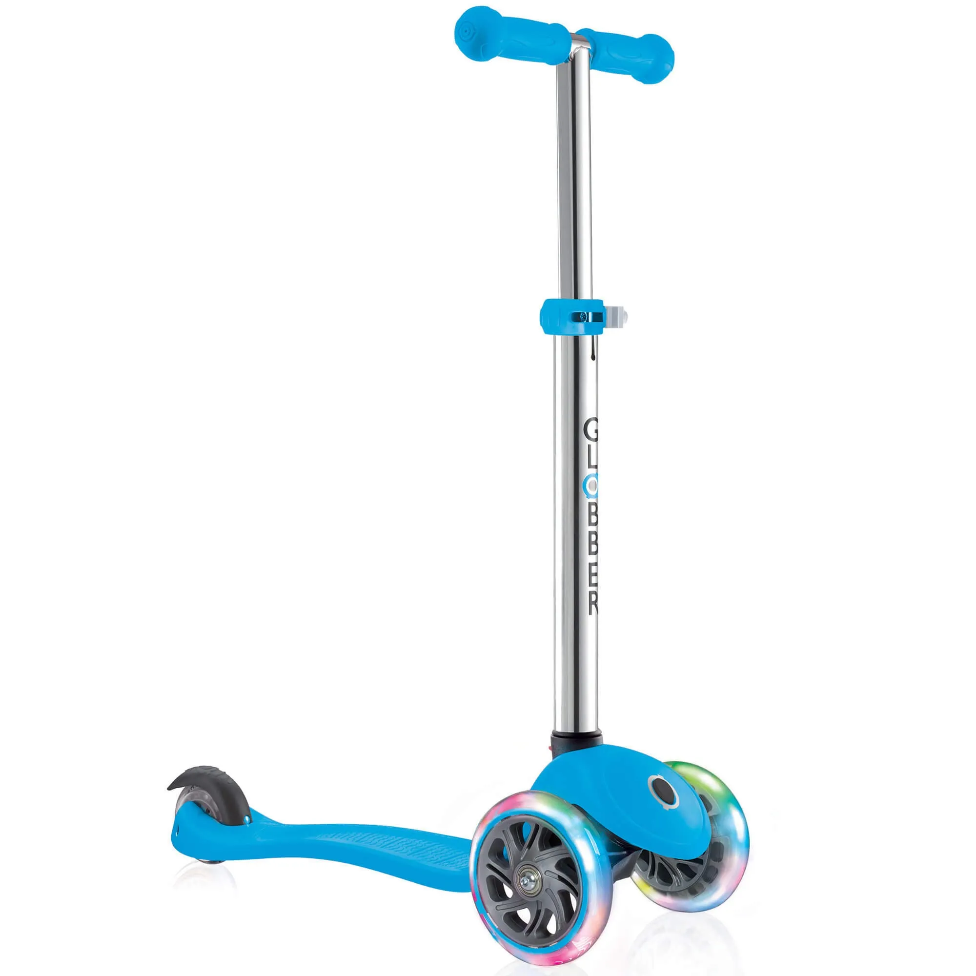 Globber Primo Lights - 3 Wheeled Adjustable Push Scooter