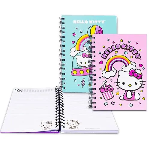 Hello Kitty School Supplies Set for Kids - Bundle with Hello Kitty Notebook, Folders, Stickers, Keychain, and More | Hello Kitty Back to School Set