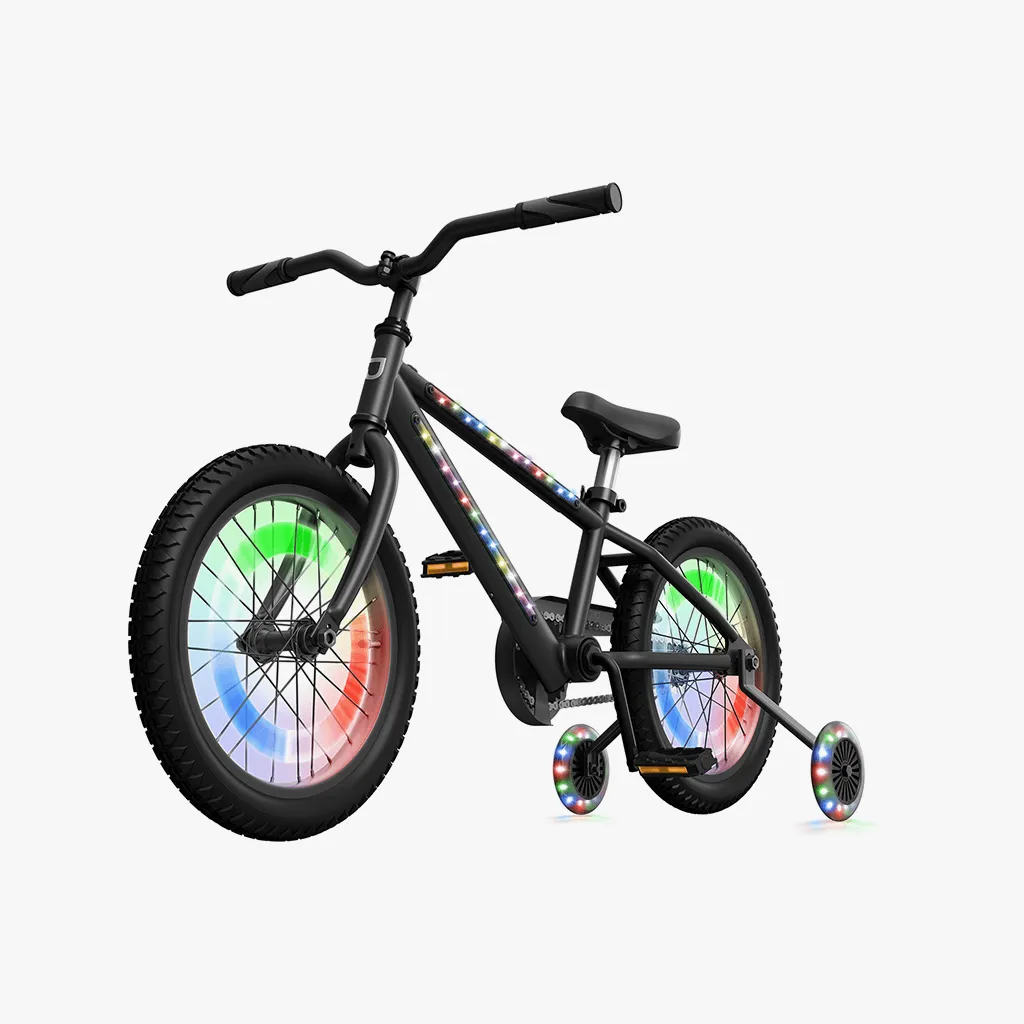 JLR W (Aura) Light Up Bike with Training Wheels