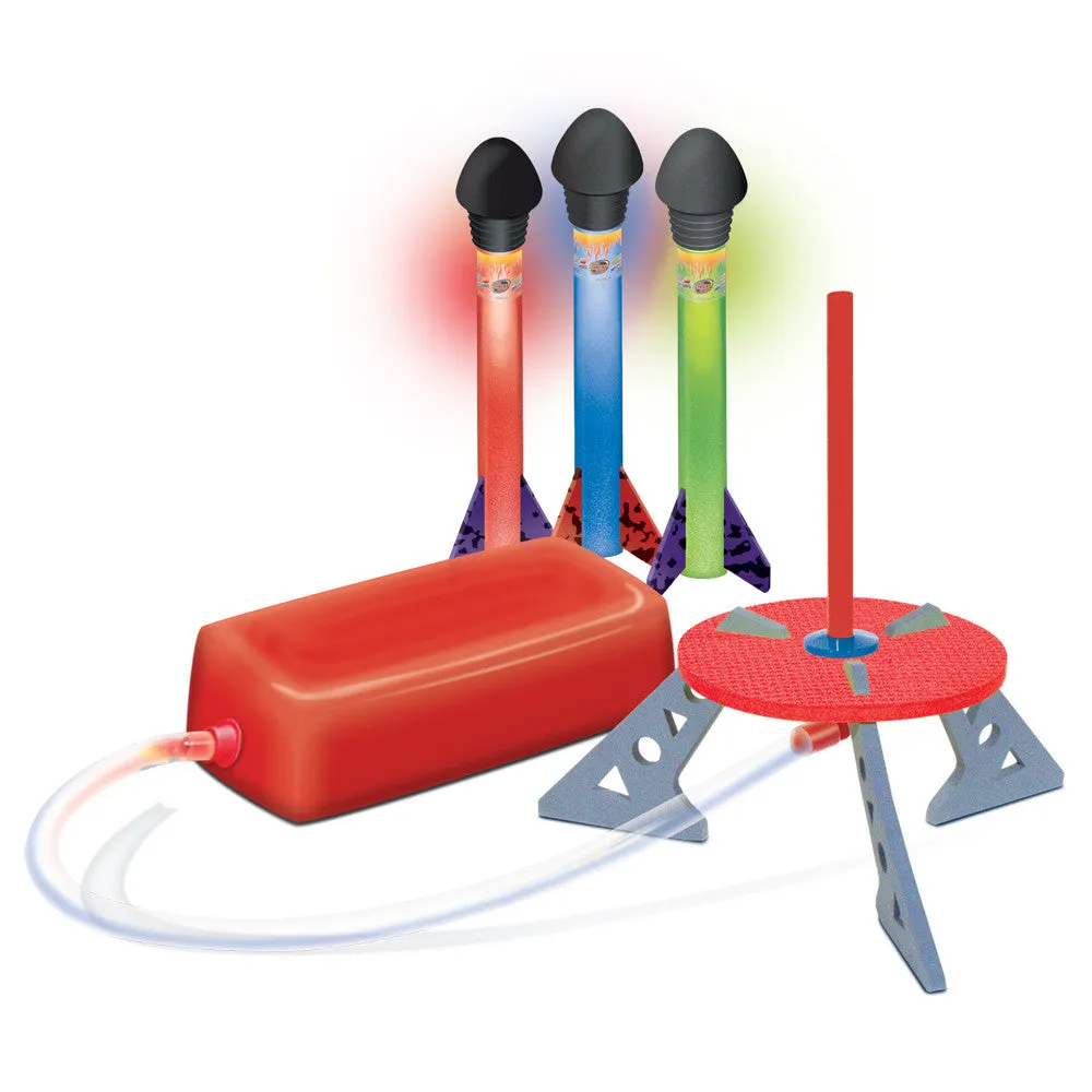 Jump Rocket LED Night Shotz Set with 3 LED Rockets & Jump Launcher