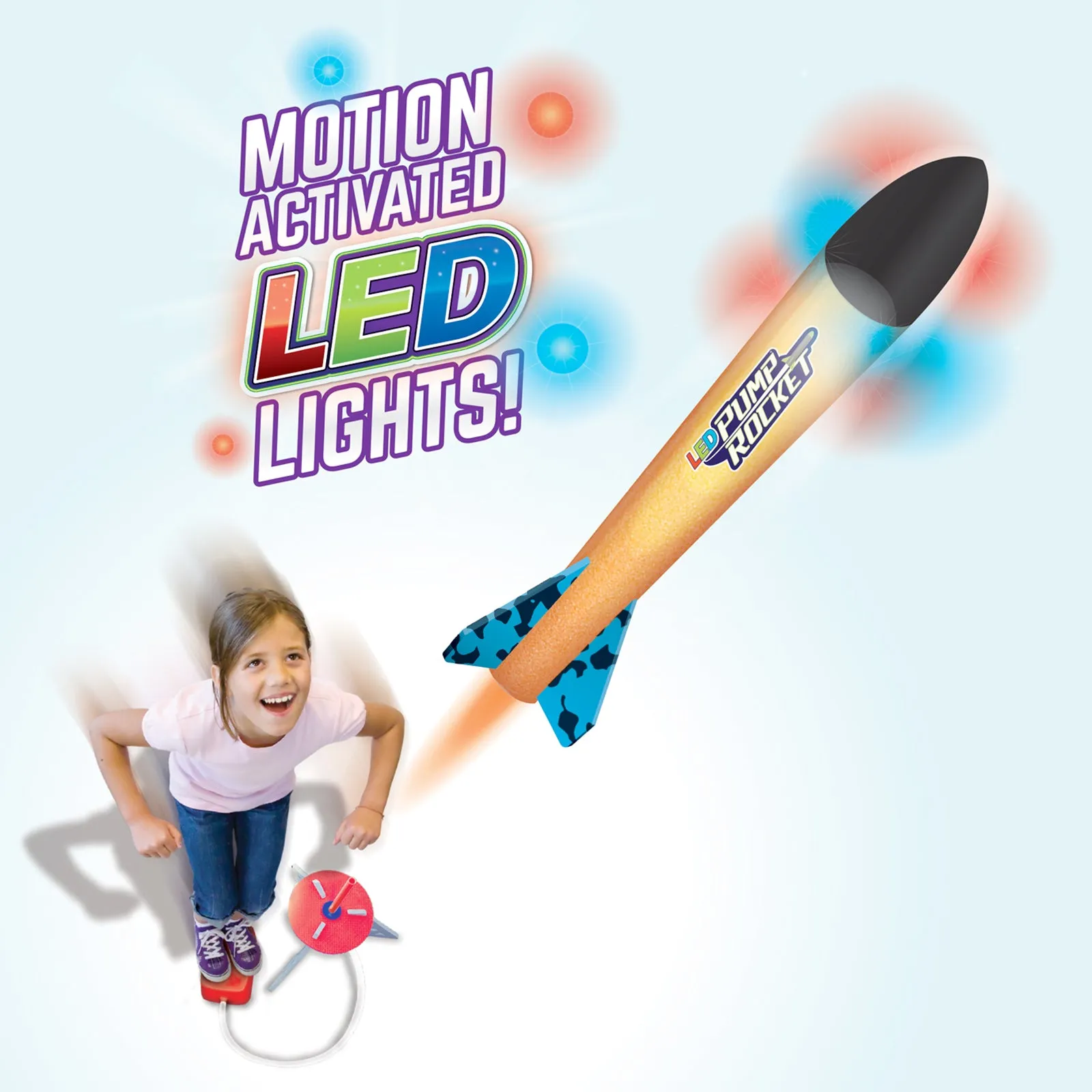 Jump Rocket LED Night Shotz Set with 3 LED Rockets & Jump Launcher