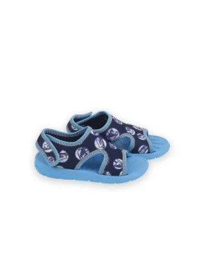 Kid's Boy Graphic Printed Sandals,Blue