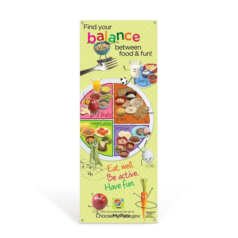 Kids MyPlate Vinyl Banner