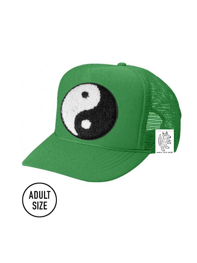 KIDS Trucker Hat with Interchangeable Velcro Patch (Green)