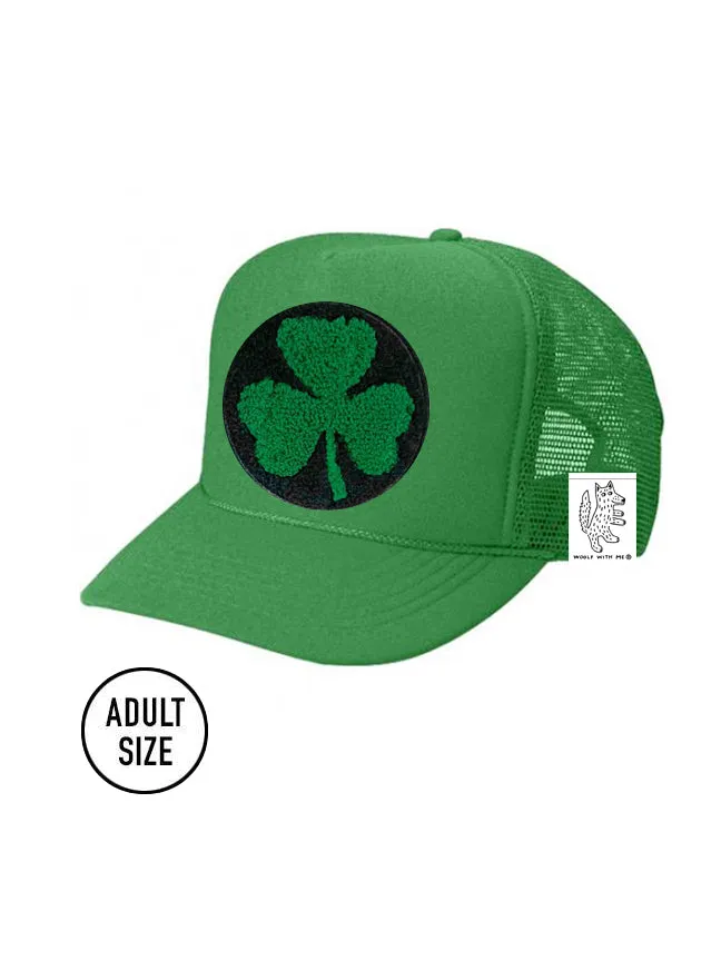 KIDS Trucker Hat with Interchangeable Velcro Patch (Green)