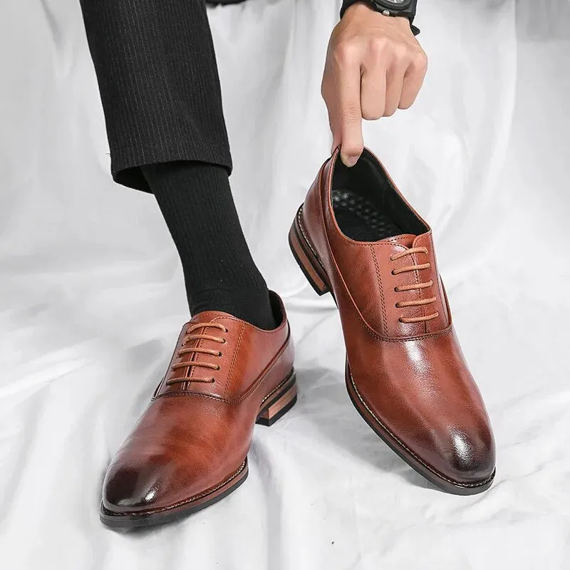 Men's Classic Leather Dress Shoes