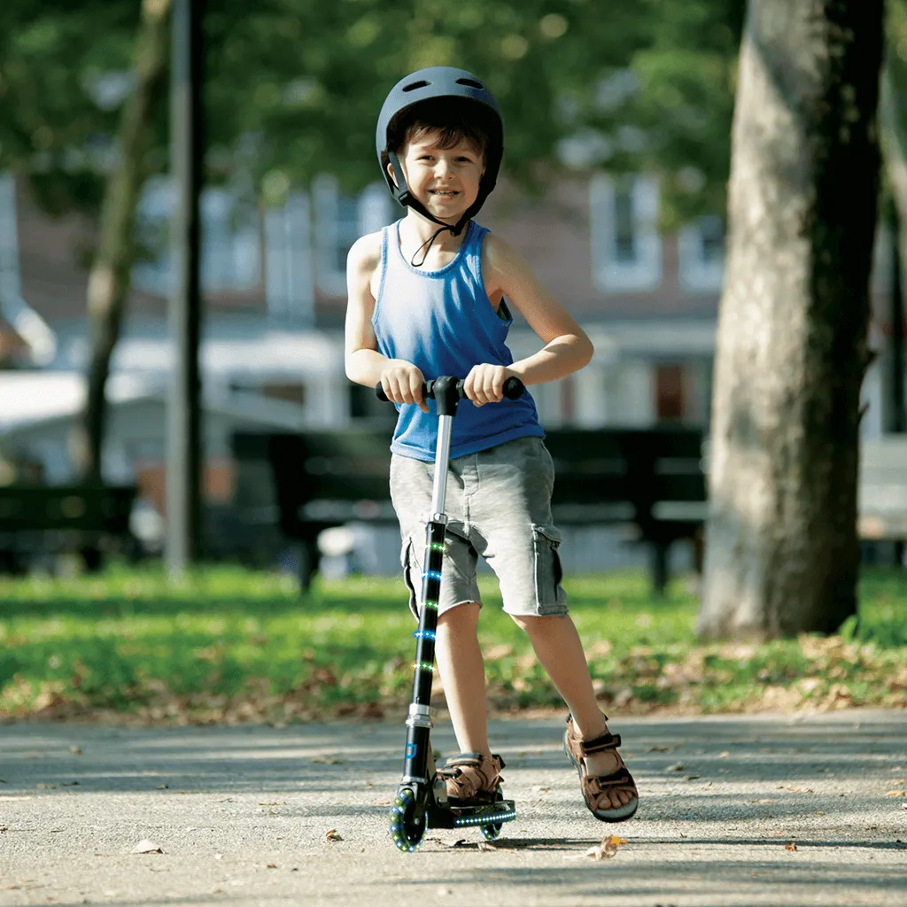 Orbit Light-Up Folding Kick Scooter