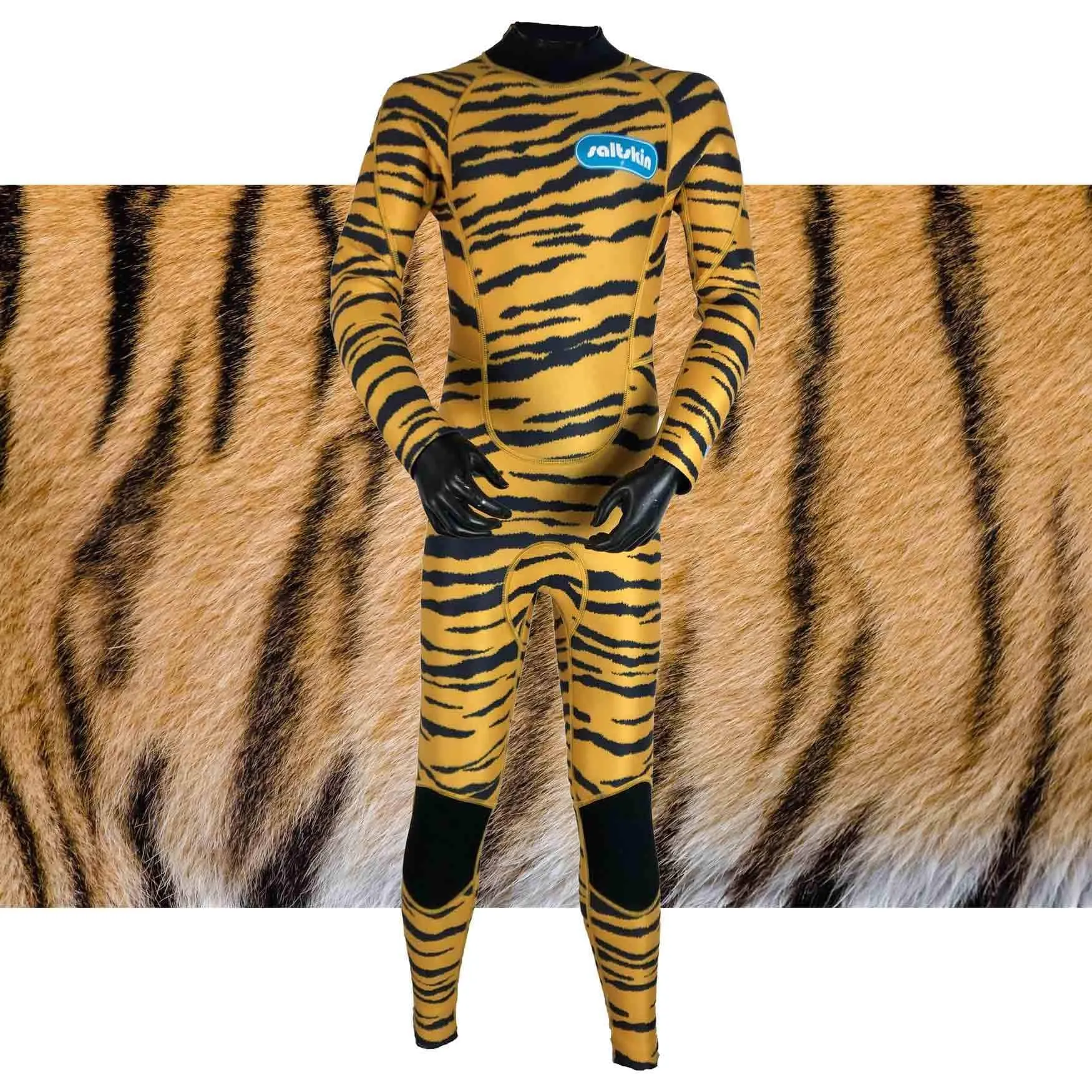 Saltskin Youth Kids Tiger 3mm Full Wetsuit - Tiger