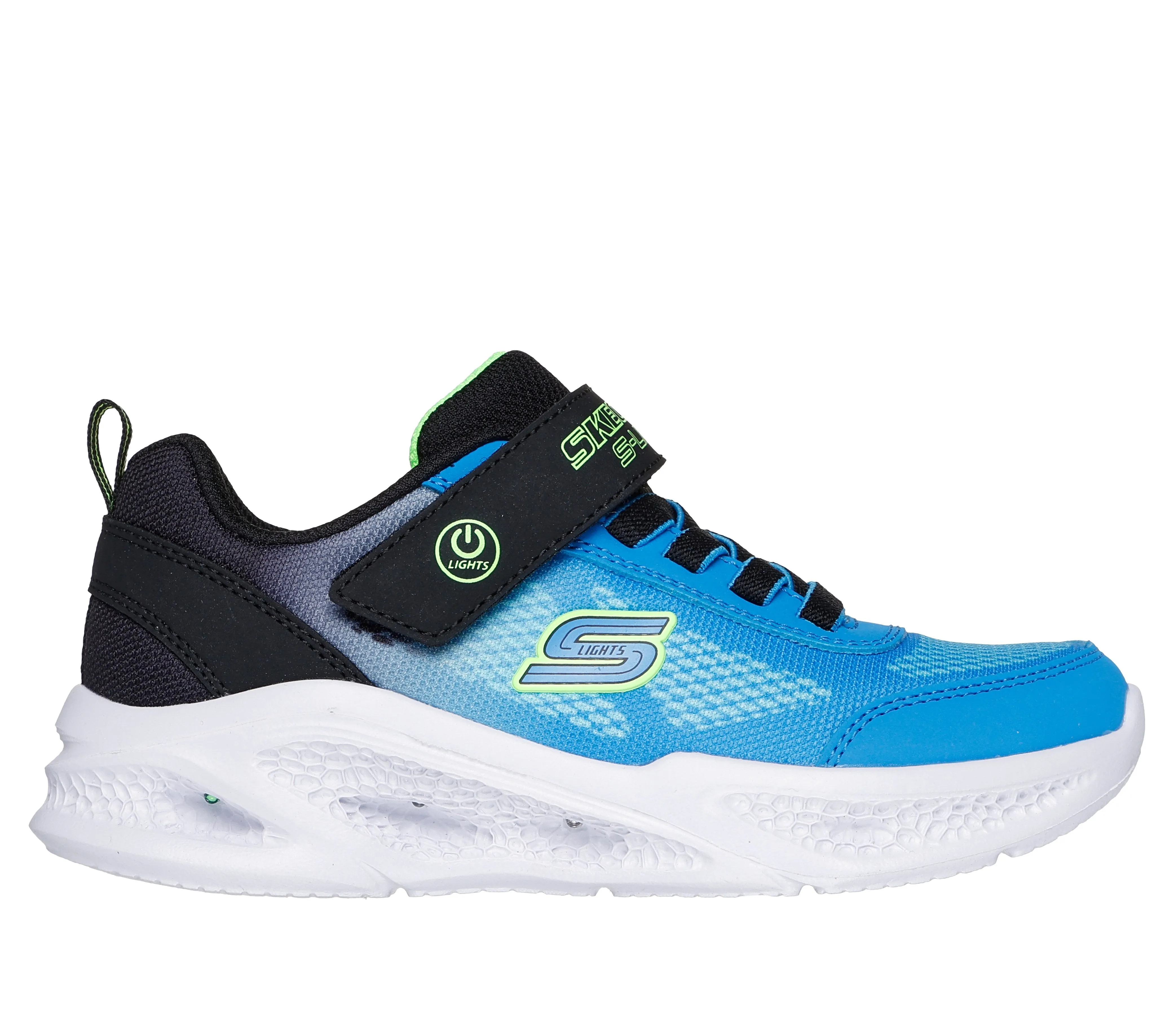 SKECHERS METEOR LIGHTS KRENDOX - BLACK BLUE