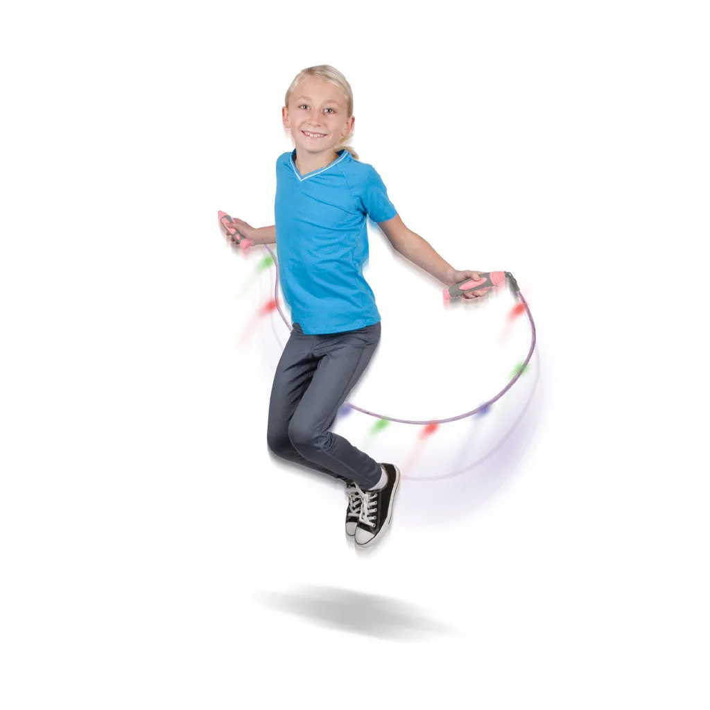 Sparkler™ LED Jump Rope with Kinetic-Powered Lights