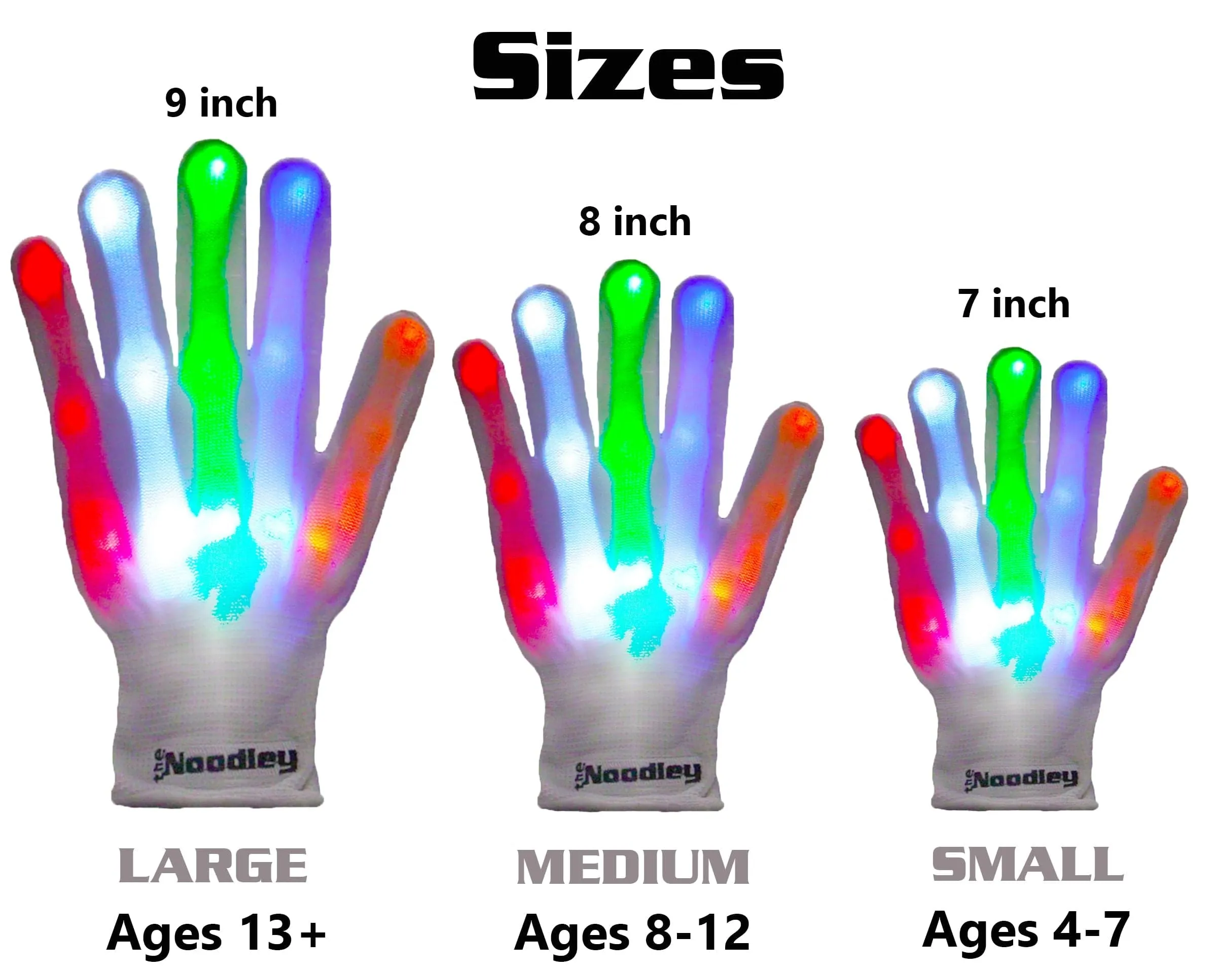 The Noodley Kids' LED Gloves