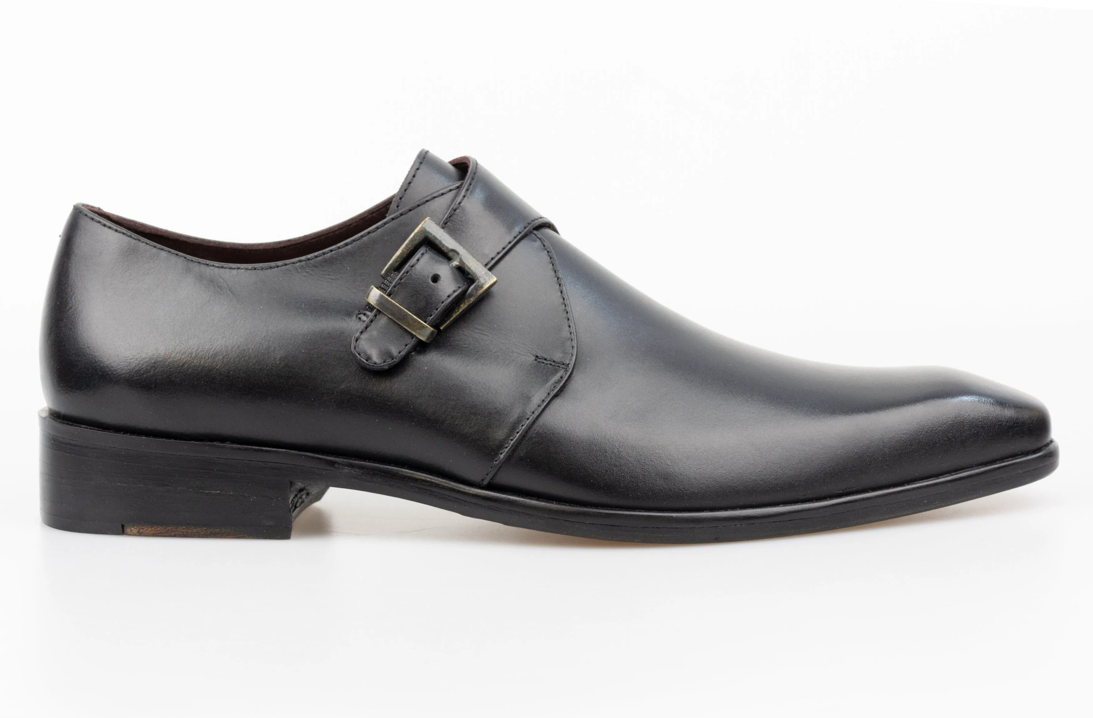 The Single Black Monk Strap Alston Shoe