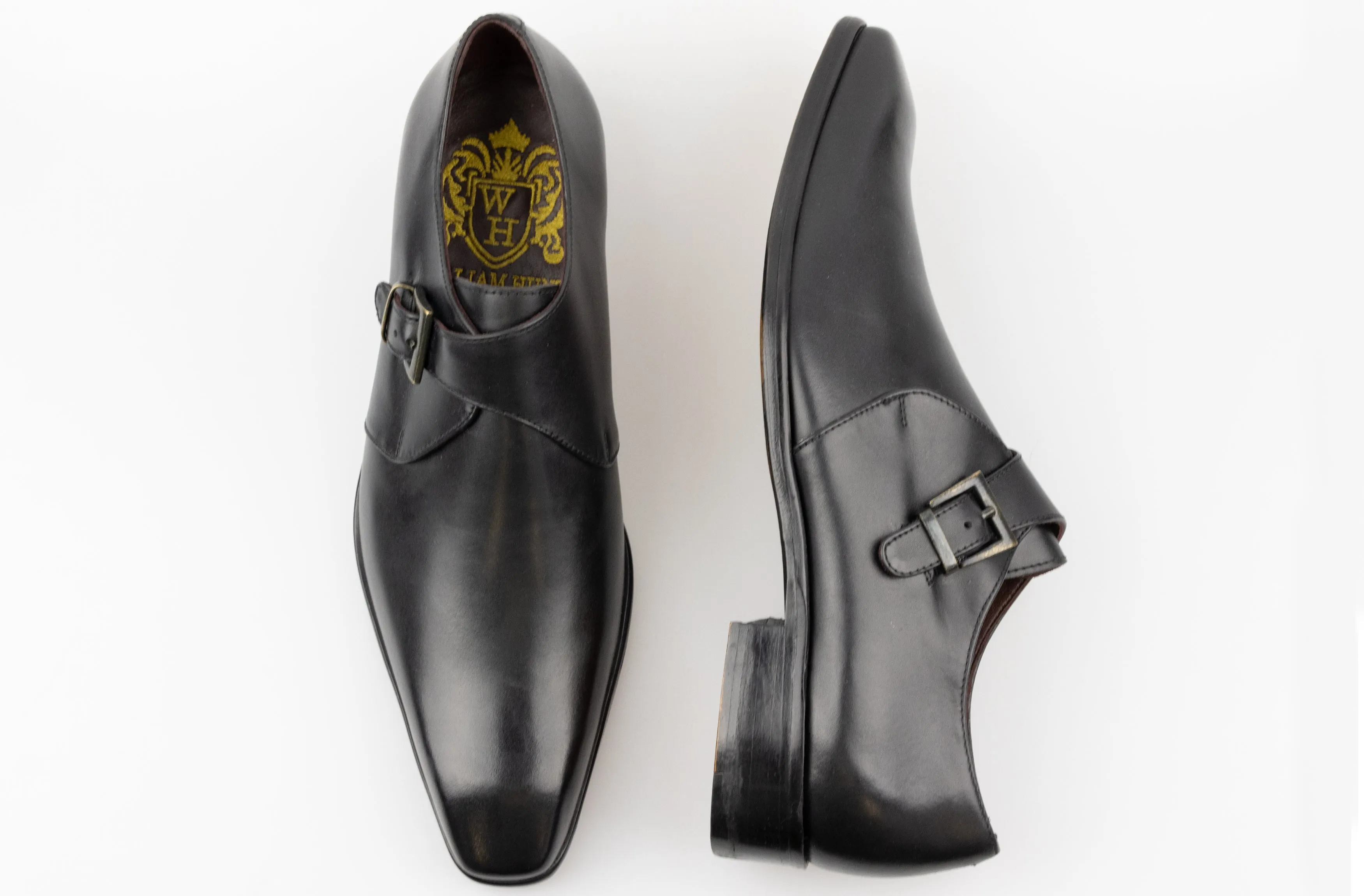 The Single Black Monk Strap Alston Shoe