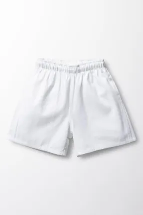 Unisex School Sports Shorts White