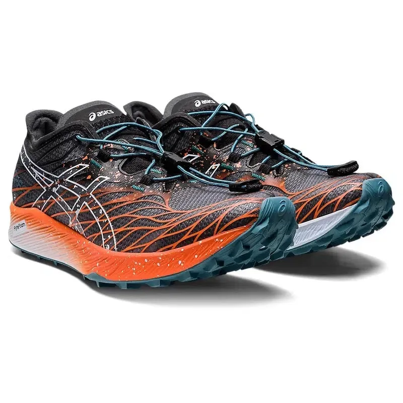 Woman's FujiSpeed Trail Running Shoes -Black/Nova Orange