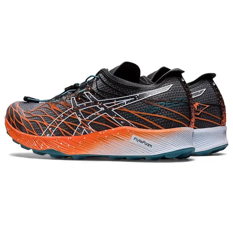 Woman's FujiSpeed Trail Running Shoes -Black/Nova Orange